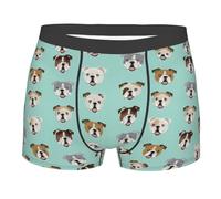 Biancheria Intima Per Gli Uomini Divertente Bulldog Inglese Mutande Per Gli Uomini Premium Boxer Slip Con Elastico In Vita Pantaloni Degli Uomini Biancheria Intima, Come nella foto, L