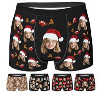 Biancheria intima personalizzata per gli uomini con il viso Boxer personalizzati Boxer personalizzati Regali divertenti per lui Marito Fidanzato, Stile: 22., XL
