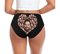 Biancheria intima personalizzata per le donne Biancheria intima personalizzata con il nome del testo dell'immagine Mutandine Regali divertenti per lei