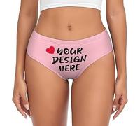 Biancheria intima personalizzata per le donne con l'immagine del viso Mutandine personalizzate Aggiungi il tuo design Perizoma personalizzato Regali divertenti per lei, Stile 15, Medium