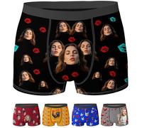 Biancheria intima personalizzata per uomo,Boxer personalizzati con viso,Boxer personalizzati Regali divertenti per lui marito fidanzato, Stile 5, XXL