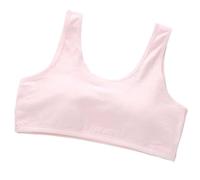 Biancheria intima ragazza set sport reggiseno allenamento bianco teen reggiseno camisole stile leggero senza cuciture bambini, Colore: rosa., 8-12 Jahre