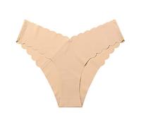 Biancheria intima senza cuciture Donna Sexy Pizzo Panty Donne Perizoma Cotone Donna Mutande Donna Senza Cuciture Brazilian Slip Donna Sexy Intimo Mutandine Per Le Donne Lingerie, beige., L