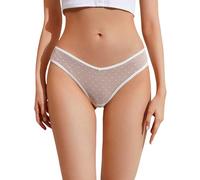 Biancheria intima sexy da donna, biancheria intima per il relax a casa, set di mutandine a T per tutto l'anno, perfetta per serate e appuntamenti, lingerie da donna un pezzo, bianco, M