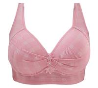 Biancheria intima sottile traspirante per le donne con petto piccolo e petto piatto che mostra grande raccolta espansione verso l'esterno Anti Drooping No Bra reggiseni sportivi da donna, rosa, S