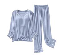 Biancheria intima termica da donna, top e parte inferiore, set di biancheria intima termica accogliente, morbida, slim fit, elastico, in peluche loungewear, tuta termica invernale per il tempo libero