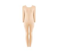 Biancheria intima termica da donna, top e parte inferiore, set di biancheria termica accogliente, morbida, leggings elastici, slim fit, loungewear in peluche, tuta termica invernale per il tempo