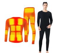 Biancheria Intima Termica riscaldata elettrica da Uomo Set di Biancheria Intima riscaldata a 20 Zone, Pantaloni riscaldanti Lavabili e per r all'aperto, 4XL