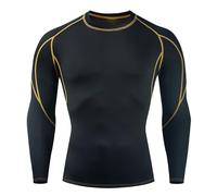Biancheria Termica Uomo Maglie Lupetto Uomo Set Termico Uomo Maglie a Manica Lunga Uomo Maglia Tattica Uomo Maglia Palestra Uomo Bodybuilding Vestiti da Palestra Uomo Tessuto Tecnico Palestra
