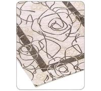 BIANCHERIA WEB - Tappeto Velour Antiscivolo Modello Camelia By Suardi 115x175 Cm Fango