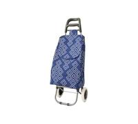 BIANCHERIAWEB Carrello Spesa con Ruote Trolley Portaspesa con Manico Giuditta Carrello Blu