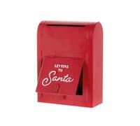 BIANCHERIAWEB Cassetta Postale Lettere per Babbo Natale Decorativa Rossa Modello Red