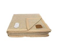 BIANCHERIAWEB Coperta Invernale Modello Lambswool in 100% Pura Lana Vergine 1 Piazza e Mezza Beige Melange