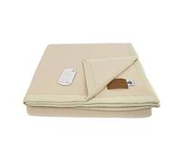 BIANCHERIAWEB Coperta Invernale Modello Lambswool in 100% Pura Lana Vergine 1 Piazza e Mezza Fawn