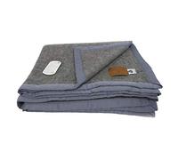 BIANCHERIAWEB Coperta Invernale Modello Lambswool in 100% Pura Lana Vergine Matrimoniale Grigio Fumo