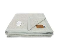 BIANCHERIAWEB Coperta Invernale Modello Lambswool in 100% Pura Lana Vergine Singolo Grigio Luna