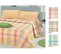 BIANCHERIAWEB Coperta Jacquard in Misto Lana Modello Scozia 1 Piazza Lilla 31