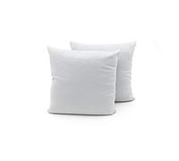 BIANCHERIAWEB Coppia Cuscini Arredo Imbottiti Tessuto Ottoman in Tinta Unita Colore Sassi 34 40x40 Sassi 34