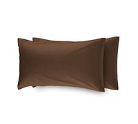 BIANCHERIAWEB Coppia Federe Cuscino Letto 50x80 cm In 100% Cotone Made In Italy In Tinta Unita Con Bottoni Laterali
