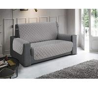 BIANCHERIAWEB Copridivano Antimacchia Antiscivolo Trapuntato Impermeabile Pitonato Imperiale Poltrona Grigio