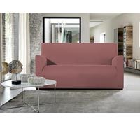 BIANCHERIAWEB Copridivano-Copripoltrona Antimacchia Elasticizzato Tinta Unita Vari Colori Modello Magic 2 Posti Rosa Antico