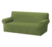 BIANCHERIAWEB Copridivano Copriseduta Sofà Elasticizzato Tinta Unita Smile Tessuto Millerighe 4 Posti Verde