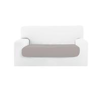 BIANCHERIAWEB Copridivano Copriseduta Sofà Elasticizzato Tinta Unita Smile Tessuto Millerighe Seduta 4 Posti Grigio Sassi