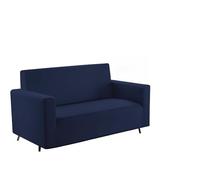 BIANCHERIAWEB Copridivano E Copri Poltrona Antimacchia Sofà Elasticizzato Modello Magico DIV 4Posti Blu