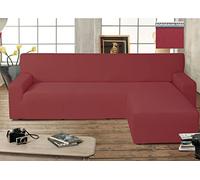 BIANCHERIAWEB Copridivano Genius con Penisola Chaise Longue Modello Swing Colore Bordeaux Destra Bordeaux
