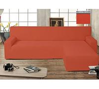 BIANCHERIAWEB Copridivano Genius con Penisola Chaise Longue Modello Swing Colore Siena Destra Siena