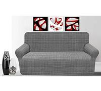 BIANCHERIAWEB Copridivano in Tessuto Jacquard Elasticizzato Ottima vestibilità Modello Otello 2 Posti Grigio