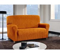 BIANCHERIAWEB Copridivano Sofà Poltrona Elasticizzato Protezione Macchie Modello Wonderful 2 Posti Arancione