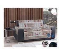 BIANCHERIAWEB - Copridivano Trapuntato Disegno Shabby Love Poltrona Rosso