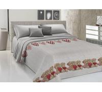 BIANCHERIAWEB Copriletto Piquet Primavera Estate 100% Cotone Disegno New Orsetti Singolo Rosso