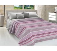 BIANCHERIAWEB Copriletto Piquet Primavera Estate 100% Cotone Sofia Disegno Rodrigo Singolo Rosa