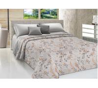 BIANCHERIAWEB Copriletto Piquet Primavera Estate 100% Cotone Sofia Disegno Vittoria Matrimoniale Ocra