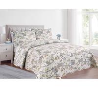 BIANCHERIAWEB Copriletto Trapuntato Quilt Estivo Piumino 100gr/mq Disegno Pinsonic Gatti Family 1 Piazza e Mezza Gatti Family