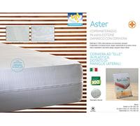 BIANCHERIAWEB Coprimaterasso Aster con Cerniera E Maniglie Laterali Singolo Fasciato