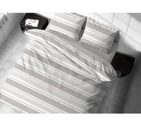 BIANCHERIAWEB Copripiumino Letto Sacco Piumone E Federa In 100% Cotone Fantasia Rigata Righe Disegno Riga Fine New