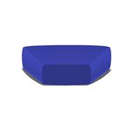 BIANCHERIAWEB Copriseduta per Divano Elasticizzato Antimacchia Genius in Tinta Unita Ang Spicchio Blu 1002