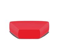 BIANCHERIAWEB Copriseduta per Divano Elasticizzato Antimacchia Genius in Tinta Unita Ang Spicchio Rosso 1016