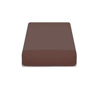 BIANCHERIAWEB Copriseduta per Divano Elasticizzato Antimacchia Genius in Tinta Unita Chaise Longue Marrone 1013