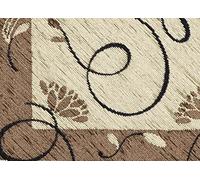 BIANCHERIAWEB Copritavolo Salotto/Cucina Cinigliato Lavorazione Jacquard Modello Gold 140x180 Beige
