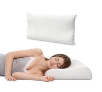 BIANCHERIAWEB Cuscino Cervicale in Memory Foam 40x65 cm per Supporto al Collo 100% Made in Italy Traspirante Guanciale Ergonomico Antirussamento e Anallergico con Federa Sphere Lavabile