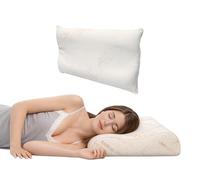 BIANCHERIAWEB Cuscino Cervicale in Memory Foam 40x65 cm per Supporto al Collo 100% Made in Italy Traspirante Guanciale Ergonomico Antirussamento e Anallergico con Federa Rame Lavabile