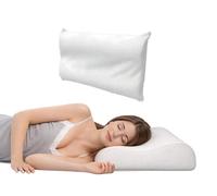 BIANCHERIAWEB Cuscino Cervicale in Memory Foam 40x65cm per Supporto al Collo 100% Made in Italy Traspirante Guanciale Ergonomico Antirussamento e Anallergico con Federa Silver Lavabile