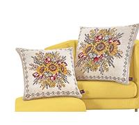 BIANCHERIAWEB Federa Cuscino Arredo Casa Fodera Tessuto Cinigliato Floreale Sunlight Girasoli 50x50 Sunlight