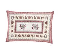 BIANCHERIAWEB Federa Cuscino Arredo Casa Fodera Tessuto Cinigliato Tirolese Monte Bianco 40x40 Monte Bianco