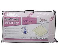 BIANCHERIAWEB Guanciale Cuscino Letto 42x72 cm Memory Anallergico Traspirante Sakura