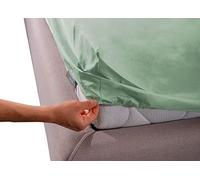 BIANCHERIAWEB Lenzuola Sotto Con Angoli In 100% Cotone In Tinta Unita Francese Verde acqua